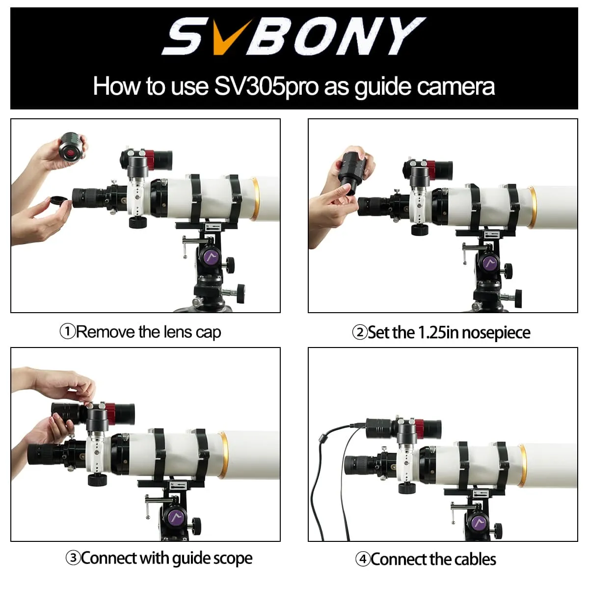 SVBONY SV305 Pro CMOSカメラ IMX290 CMOS 2MP「PHD guiding」にも対応 