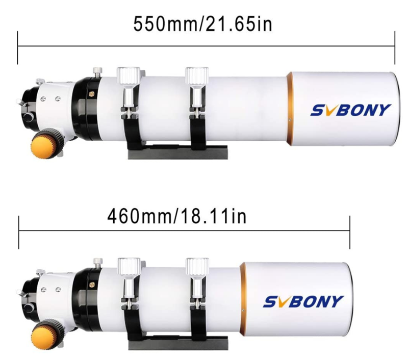 SVBONY SV503 天体望遠鏡 EDガラス 屈折式望遠鏡 80MM F7 高倍率 学研